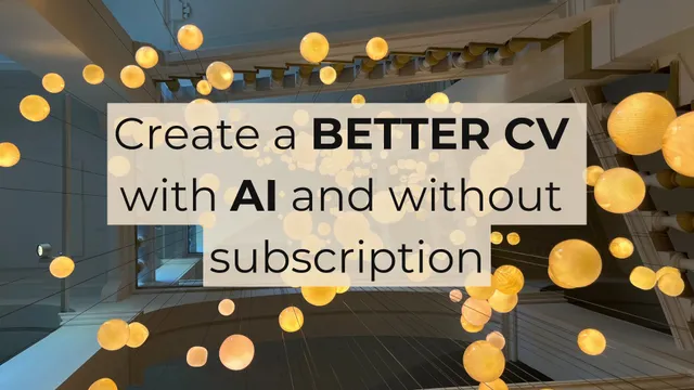 Create Better CVs with AI: no subscriptions, just results