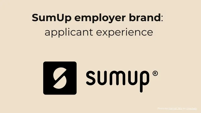 SumUp employer brand: applicant experience